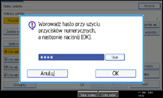 Ilustracja ekranu panela operacyjnego