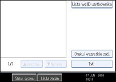 Ilustracja ekranu panela operacyjnego