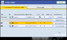 Ilustracja ekranu panela operacyjnego