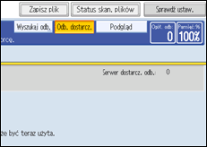 Ilustracja ekranu panela operacyjnego