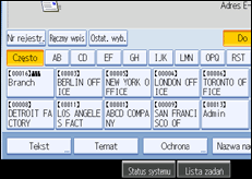 Ilustracja ekranu panela operacyjnego