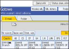 Ilustracja ekranu panela operacyjnego