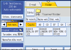 Ilustracja ekranu panela operacyjnego