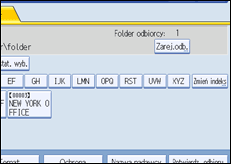 Ilustracja ekranu panela operacyjnego
