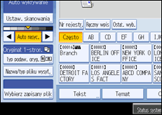 Ilustracja ekranu panela operacyjnego