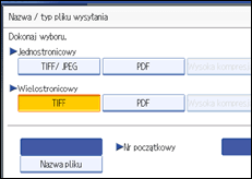Ilustracja ekranu panela operacyjnego