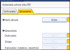 Ilustracja ekranu panela operacyjnego