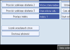 Ilustracja ekranu panela operacyjnego
