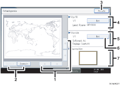 Bild av anv&auml;ndarpanelen (numrerade detaljer)