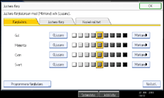 Bild av användarpanelens skärm