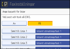 Bild av användarpanelens skärm