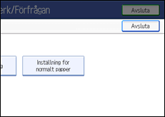 Bild av användarpanelens skärm