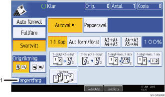 Bild av användarpanelen (numrerade detaljer)