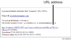 Bild av ett e-postmeddelande