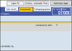Bild av användarpanelens skärm
