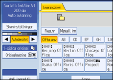 Bild av användarpanelens skärm