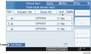 ��lem paneli ekran g&ouml;sterimi numaraland�r�lm�� balonlu resim