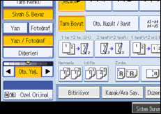 ��lem paneli ekran &ccedil;izimi