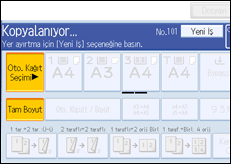 ��lem paneli ekran &ccedil;izimi