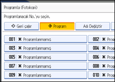 ��lem paneli ekran &ccedil;izimi