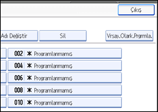 ��lem paneli ekran &ccedil;izimi