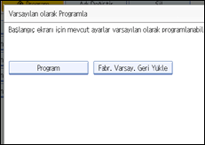��lem paneli ekran &ccedil;izimi