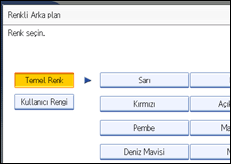 ��lem paneli ekran &ccedil;izimi
