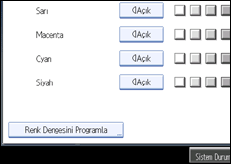 ��lem paneli ekran &ccedil;izimi