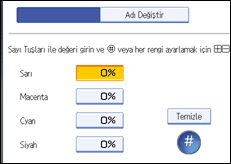 ��lem paneli ekran &ccedil;izimi