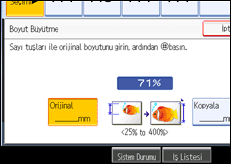 ��lem paneli ekran &ccedil;izimi