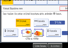 ��lem paneli ekran &ccedil;izimi