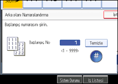 ��lem paneli ekran &ccedil;izimi