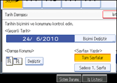 ��lem paneli ekran &ccedil;izimi