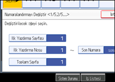 ��lem paneli ekran &ccedil;izimi
