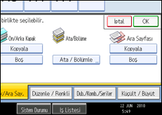 ��lem paneli ekran &ccedil;izimi
