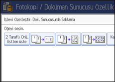 ��lem paneli ekran &ccedil;izimi