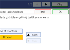 ��lem paneli ekran &ccedil;izimi