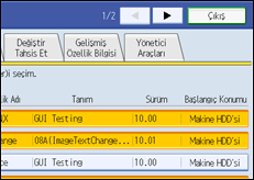 ��lem paneli ekran &ccedil;izimi