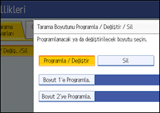 ��lem paneli ekran &ccedil;izimi