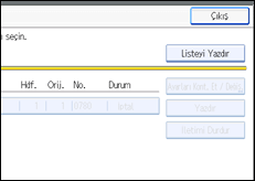 ��lem paneli ekran &ccedil;izimi