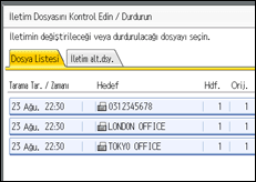 İşlem paneli ekran çizimi