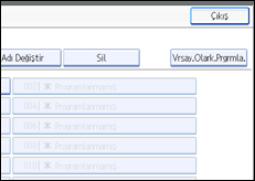 ��lem paneli ekran &ccedil;izimi