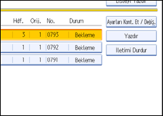 ��lem paneli ekran &ccedil;izimi