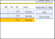 ��lem paneli ekran &ccedil;izimi