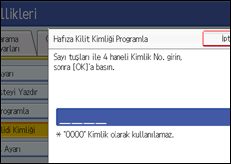 ��lem paneli ekran &ccedil;izimi