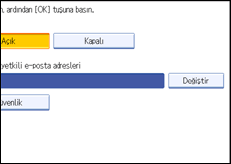 ��lem paneli ekran &ccedil;izimi