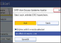 ��lem paneli ekran &ccedil;izimi