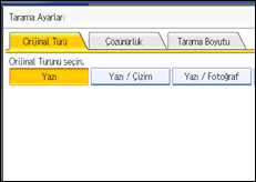 ��lem paneli ekran &ccedil;izimi
