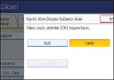 ��lem paneli ekran &ccedil;izimi