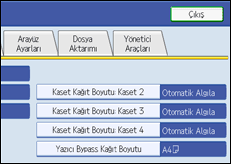 ��lem paneli ekran &ccedil;izimi
